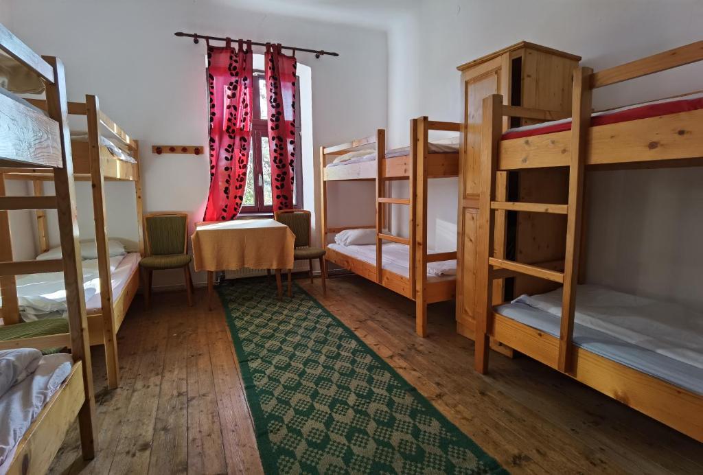 Postel nebo postele na pokoji v ubytování Jugendzentrum Seligstadt