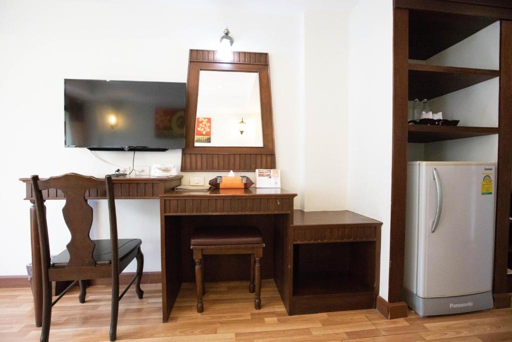 A cozinha ou kitchenette de Luckswan Resort Chiang Rai - SHA Extra Plus