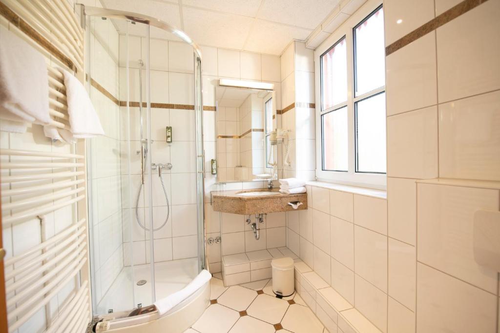 Koupelna v ubytování Landhotel Kauzenberg