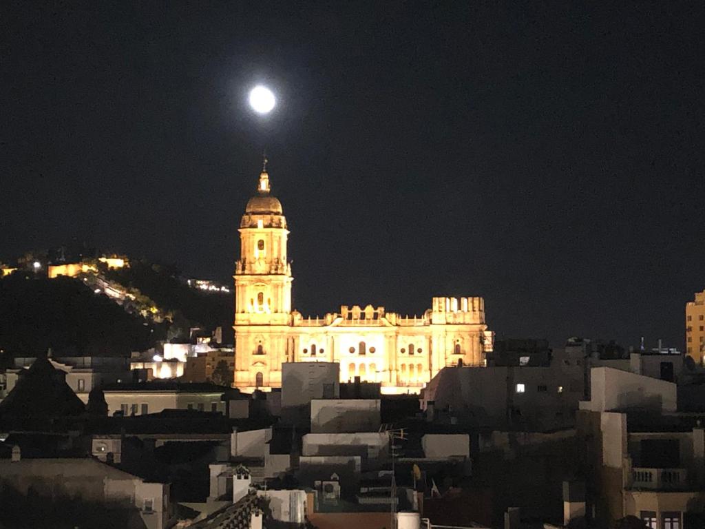 Výhľad na mesto Malaga alebo výhľad na mesto priamo z apartmánu