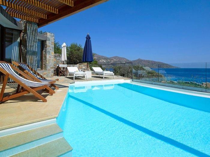 Exclusive Crete Villa Artemis Suite Villa Private Pool Ocean Front 2 BDR Nikolaos - Villa