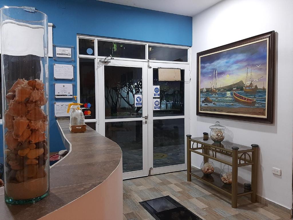 Kuchyň nebo kuchyňský kout v ubytování Hotel Sunset Beach
