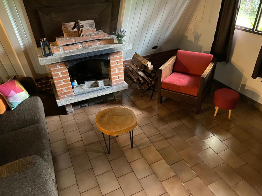 Posezení v ubytování Villa Calas