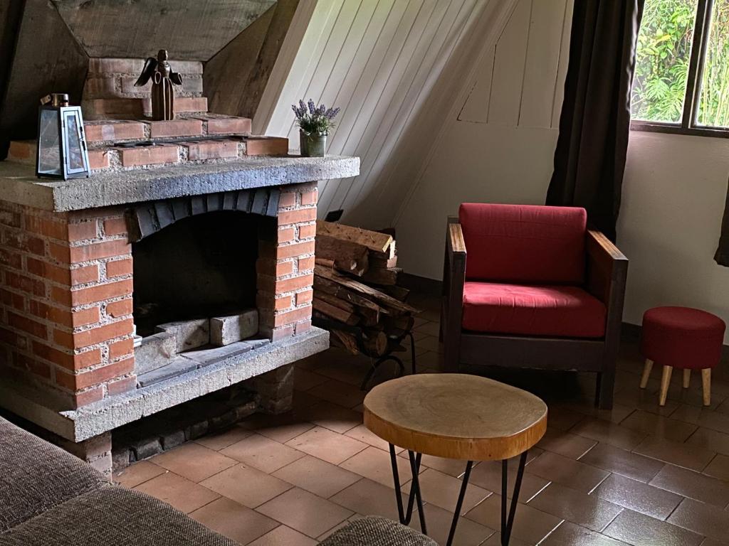 Posezení v ubytování Villa Calas