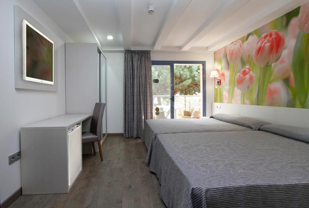 Postel nebo postele na pokoji v ubytování Hotel Amaraigua – All Inclusive – Adults Only