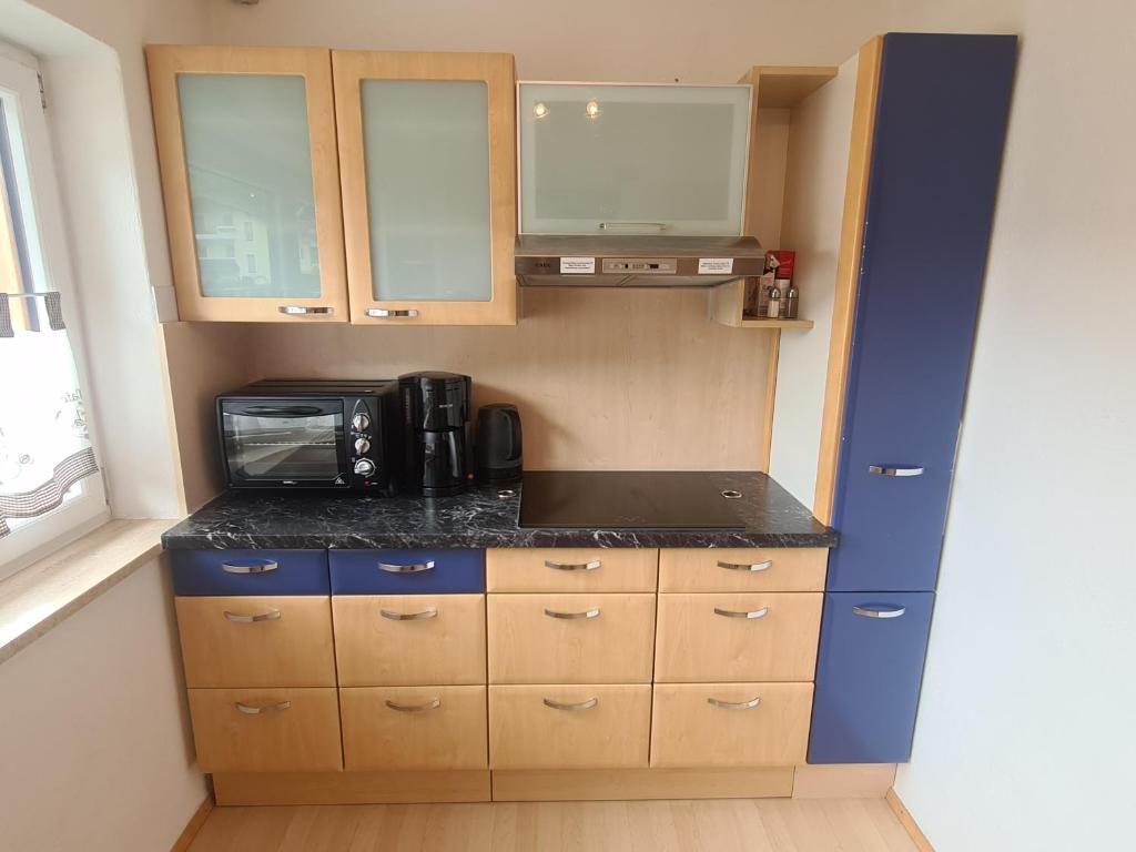 Kuchyň nebo kuchyňský kout v ubytování Gästehaus Fernblick