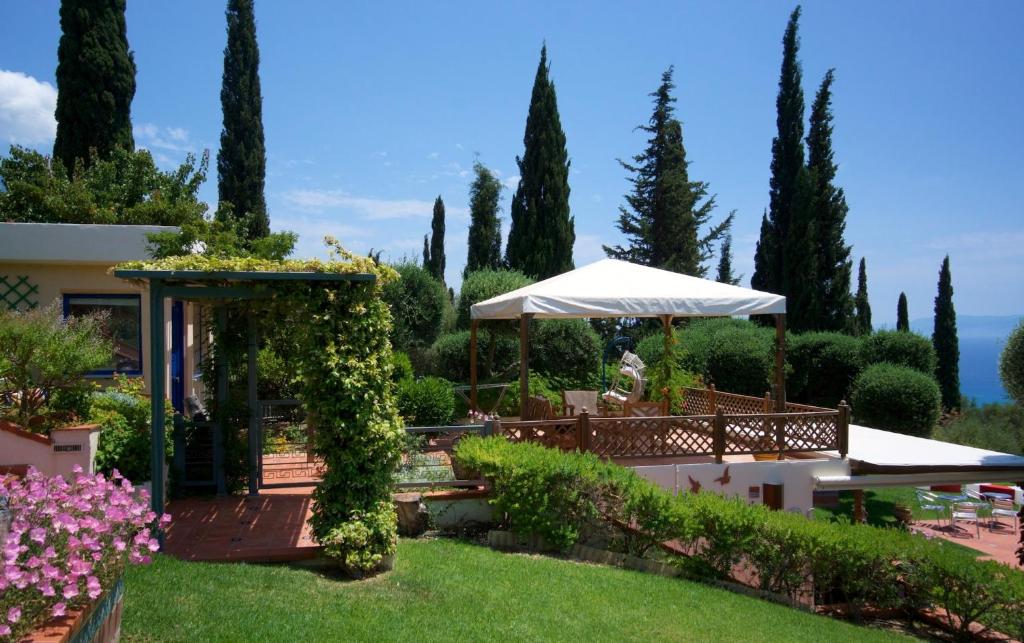 A garden outside Felix Residence