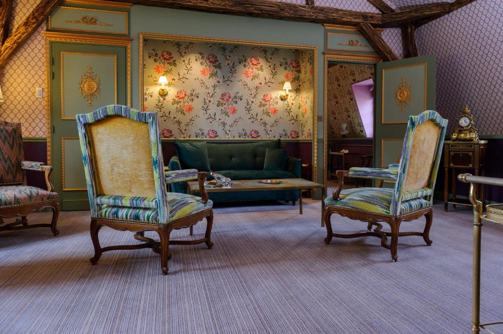 Posezení v ubytování Château de Courcelles - Relais & Châteaux
