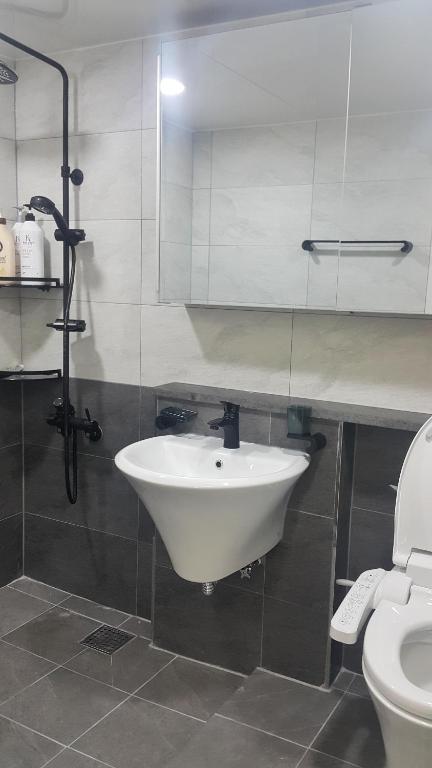 Koupelna v ubytování Bella Guesthouse