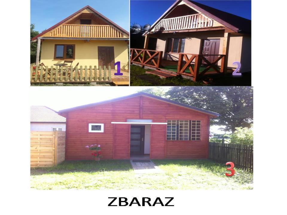 ヤロスワビエツにあるZbarazの赤納屋と家の写真