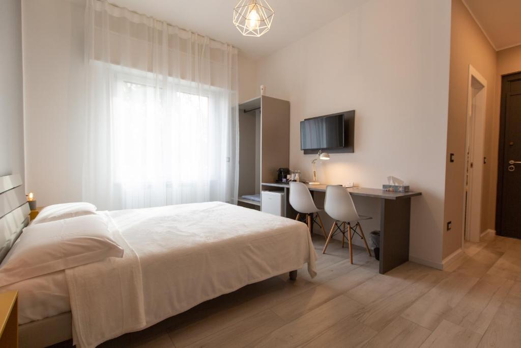 Postel nebo postele na pokoji v ubytování Relax nel Verde
