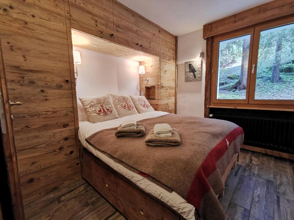 Postel nebo postele na pokoji v ubytování Verbier Medran