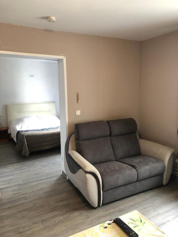 Posezení v ubytování Appartement à l'ange