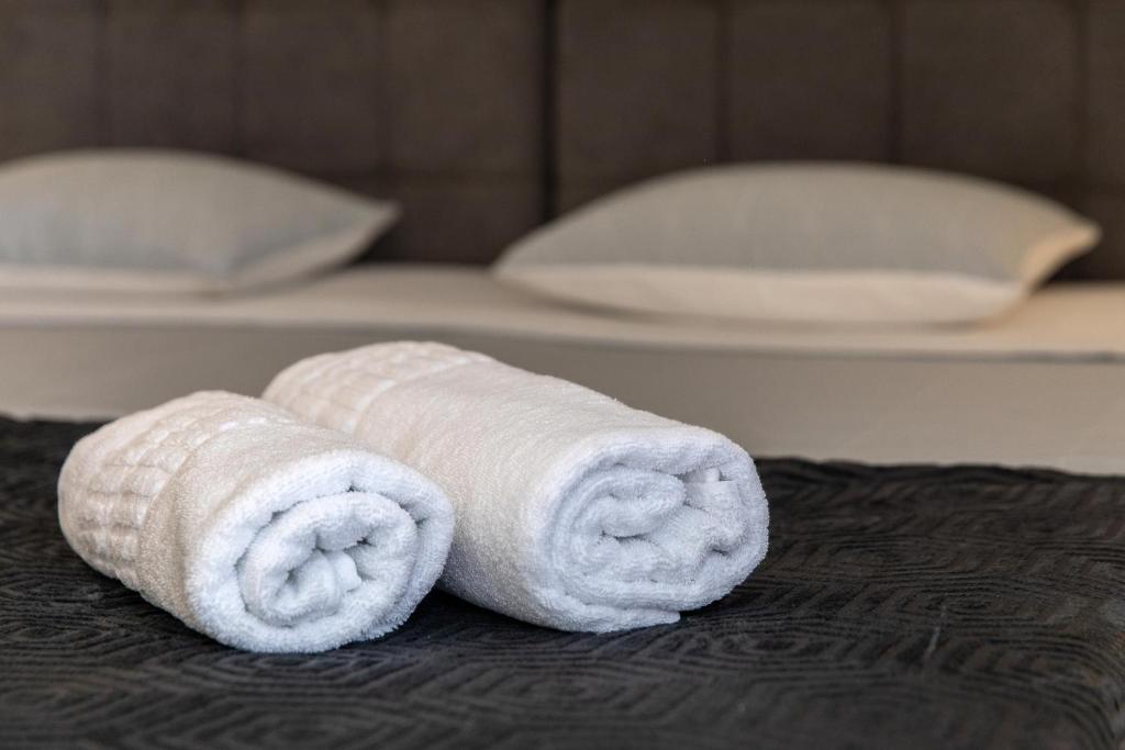 Postel nebo postele na pokoji v ubytování Apartman Gulin