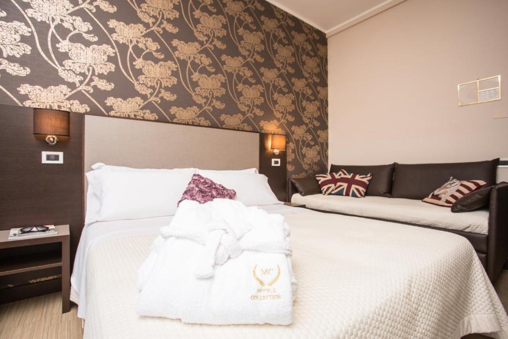 Postel nebo postele na pokoji v ubytování Hotel Lalla Beauty & Relax
