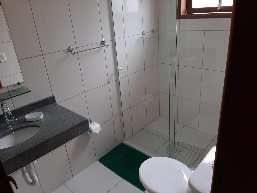 Koupelna v ubytování Amed Rooms