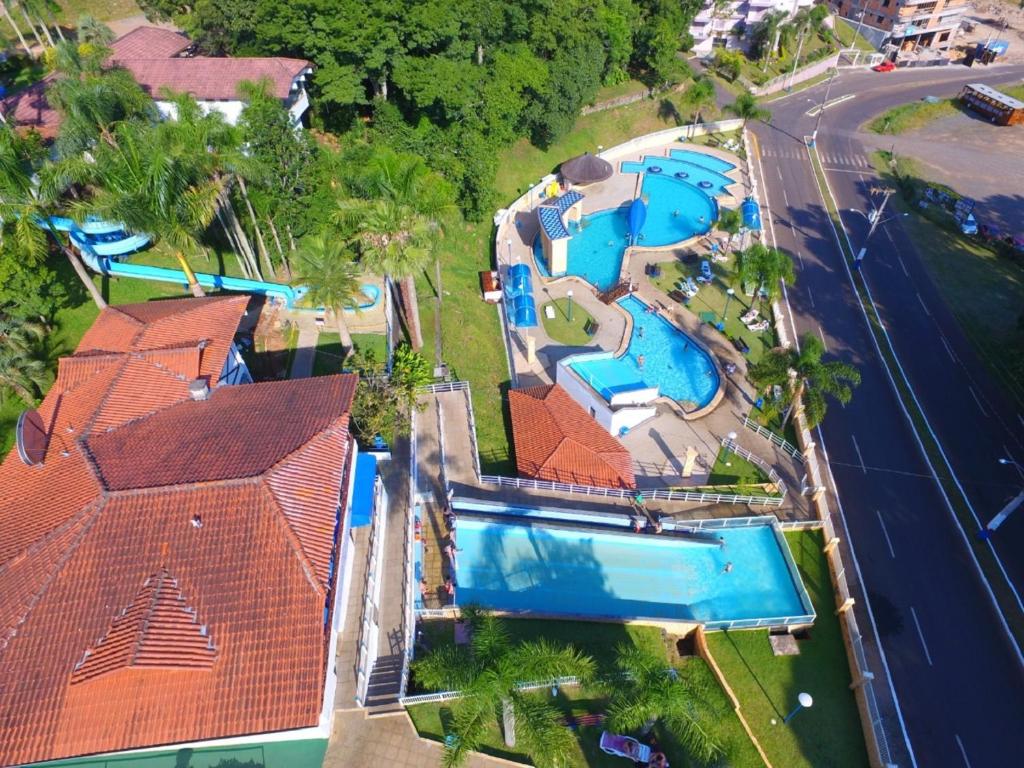 Letecký snímek ubytování Pousada Center