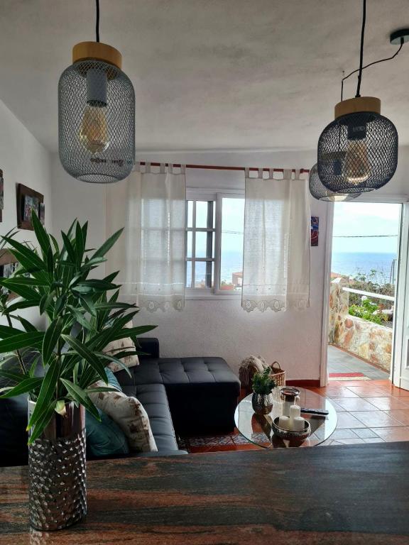 Posezení v ubytování La Casita de la Breña.