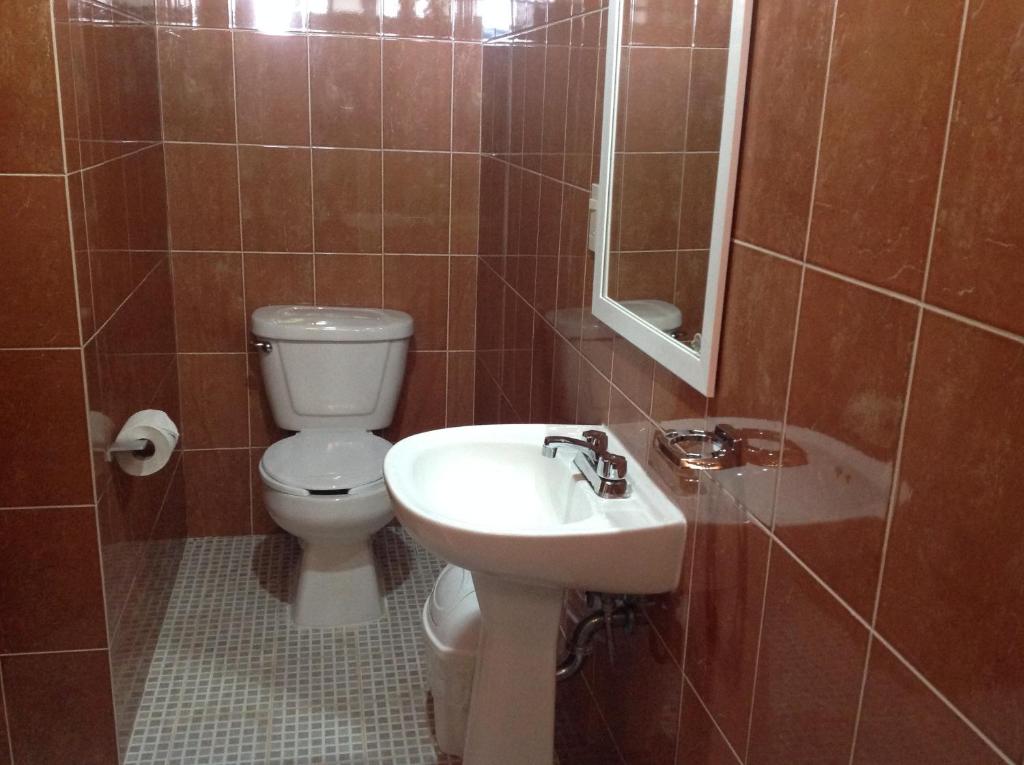 Koupelna v ubytování Hotel Finca Las Bovedas
