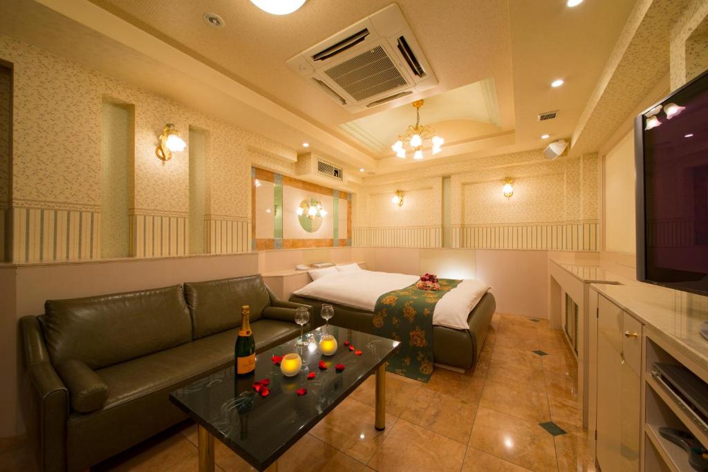 Posezení v ubytování HOTEL THE i Adult only