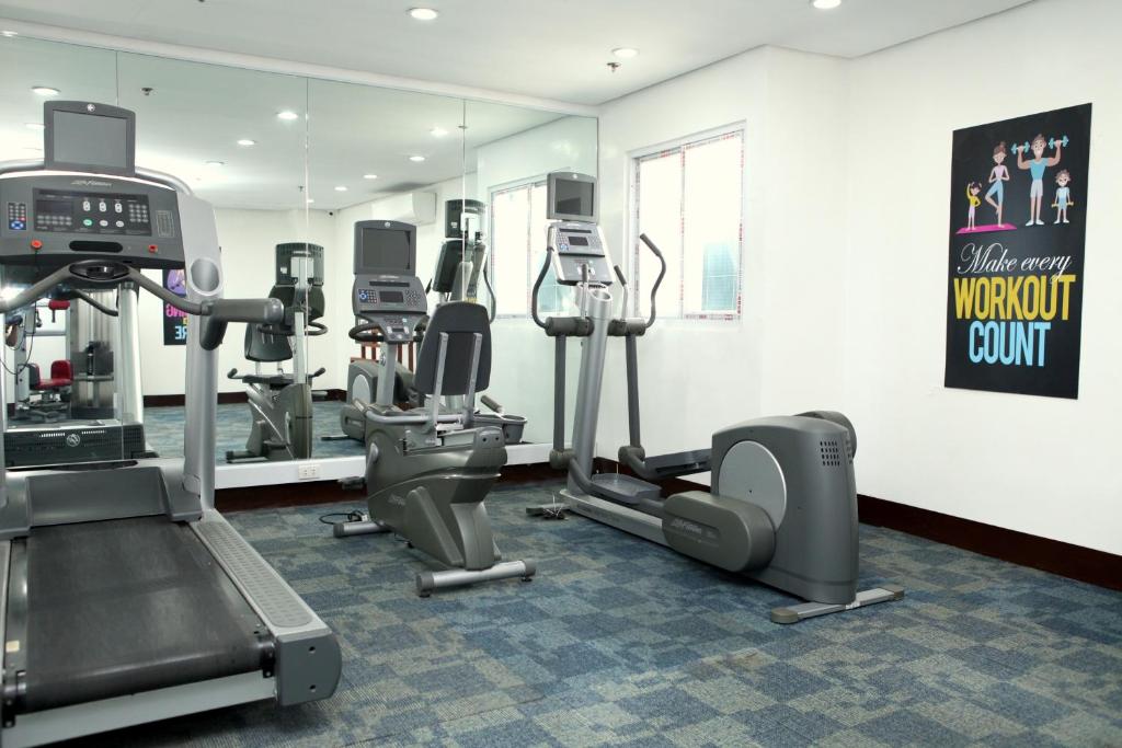 Fitness centrum a/nebo fitness zařízení v ubytování Centtro Residences