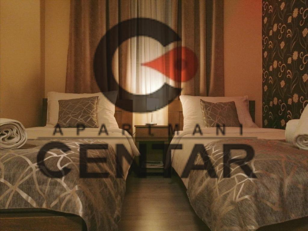 Krevet ili kreveti u jedinici u okviru objekta Apartmani CENTAR- Smederevo