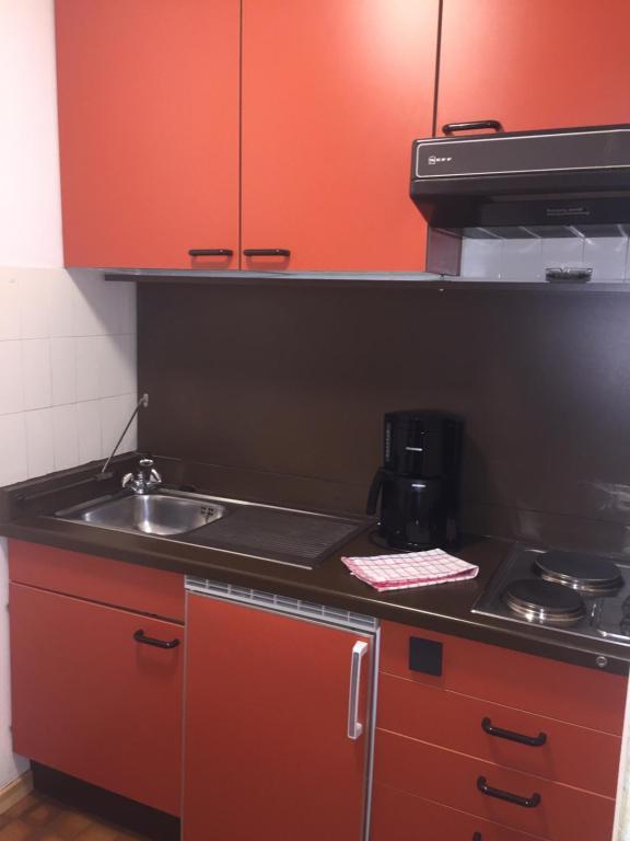 Kuchyň nebo kuchyňský kout v ubytování Residence Gerold