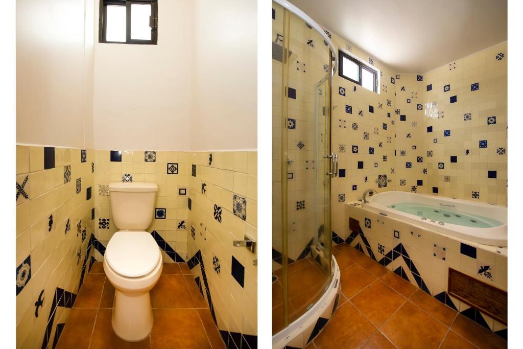 Koupelna v ubytování La Casona Tequisquiapan Hotel & Spa