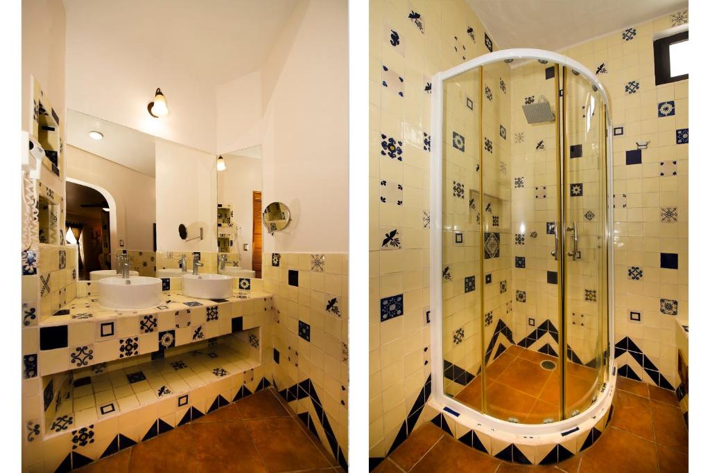Koupelna v ubytování La Casona Tequisquiapan Hotel & Spa