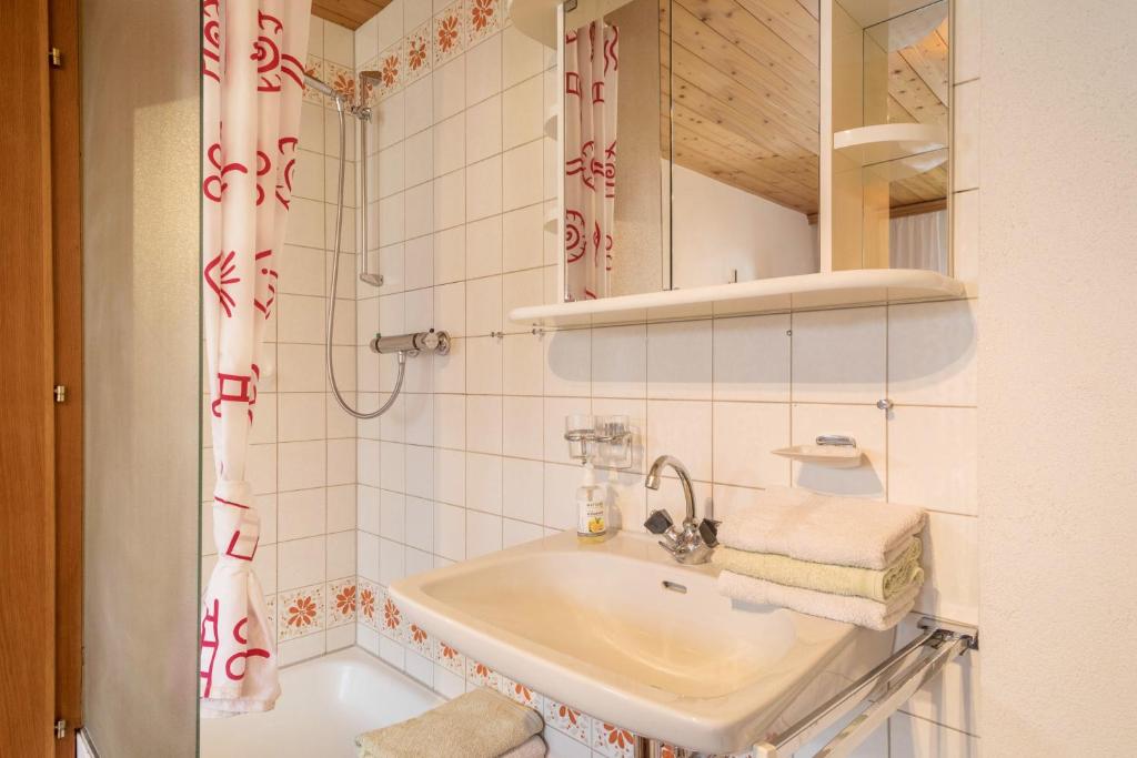 Koupelna v ubytování Försterhaus Wohnung Obergeschoss