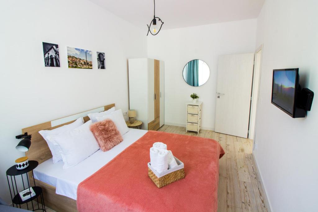 Vuode tai vuoteita majoituspaikassa Tarno Guest House