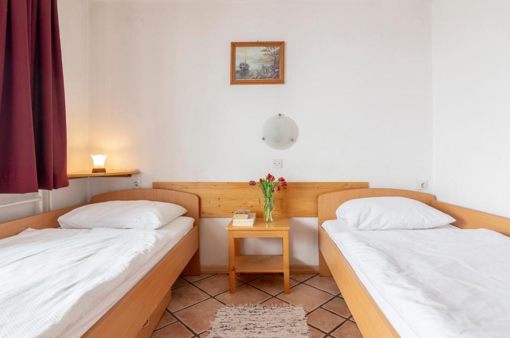 Postel nebo postele na pokoji v ubytování Apartment house Jager