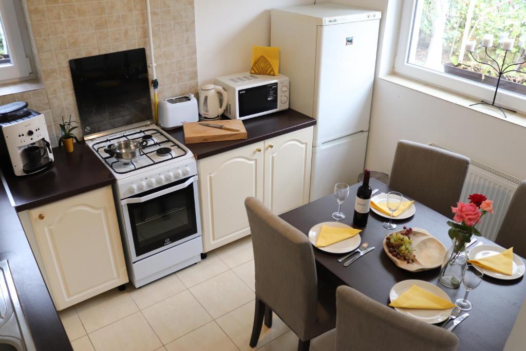 Kuchyň nebo kuchyňský kout v ubytování Grape&Wine Guesthouse