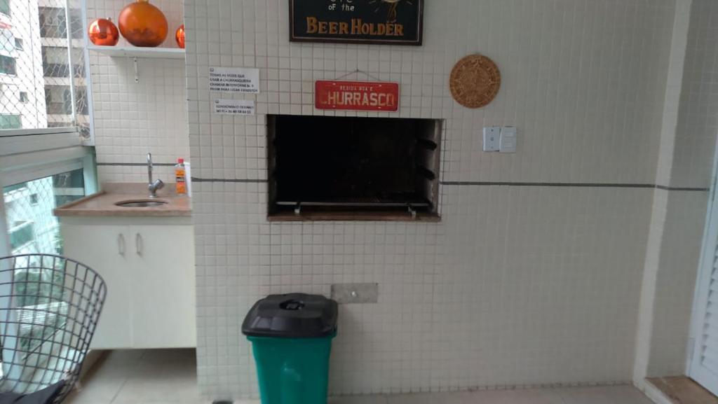  Apto com wifi e lazer em frente ao mar no Guarujá