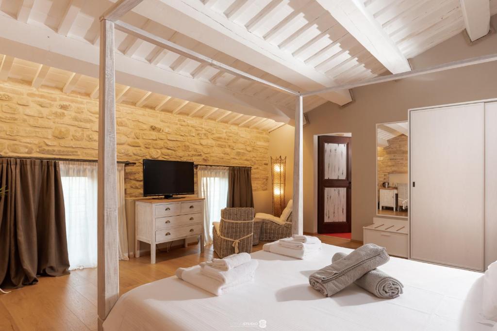 Posteľ alebo postele v izbe v ubytovaní Villa Anitori Prestige Relais & Spa