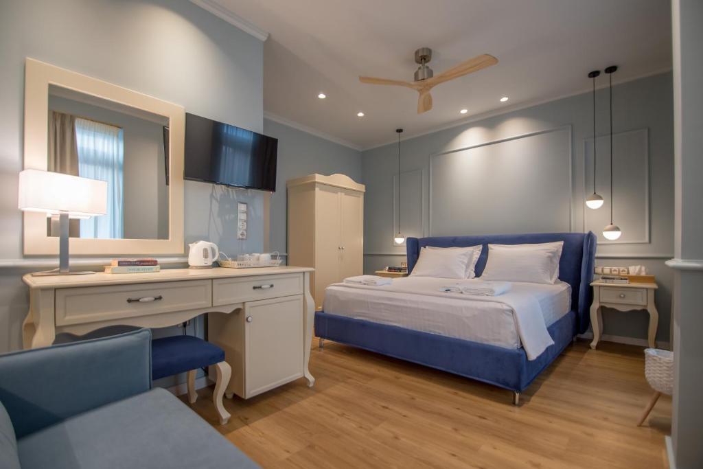 A bed or beds in a room at Battaglia di Lepanto