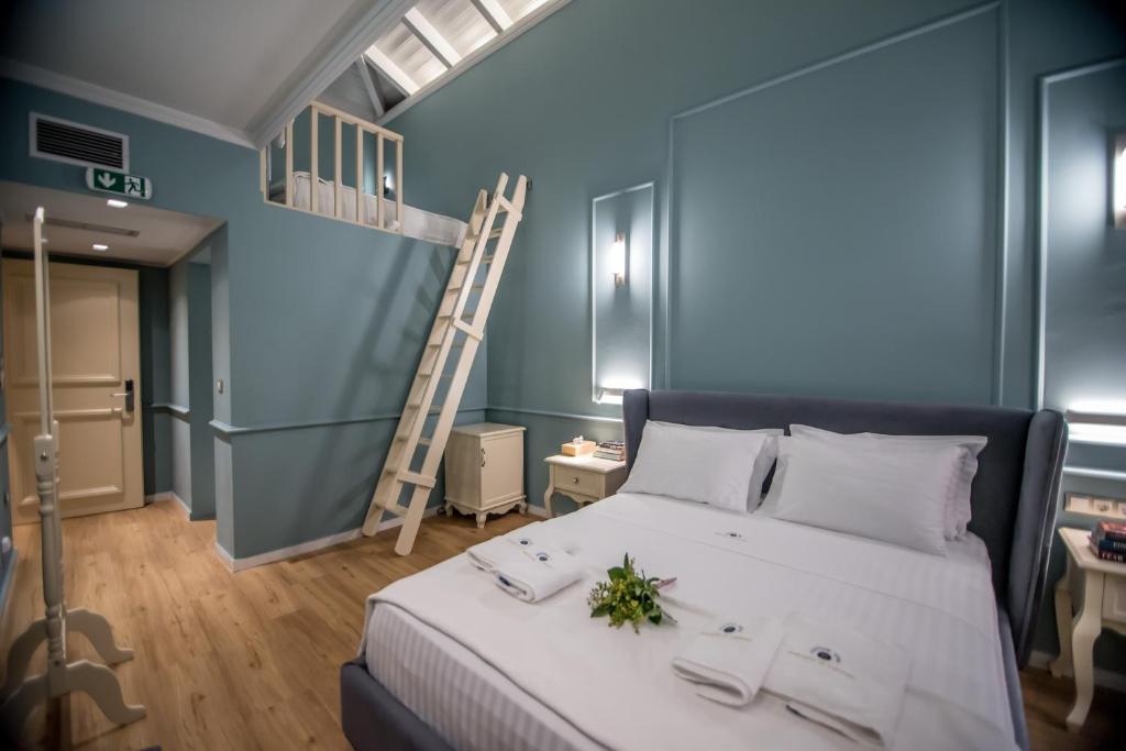 A bed or beds in a room at Battaglia di Lepanto
