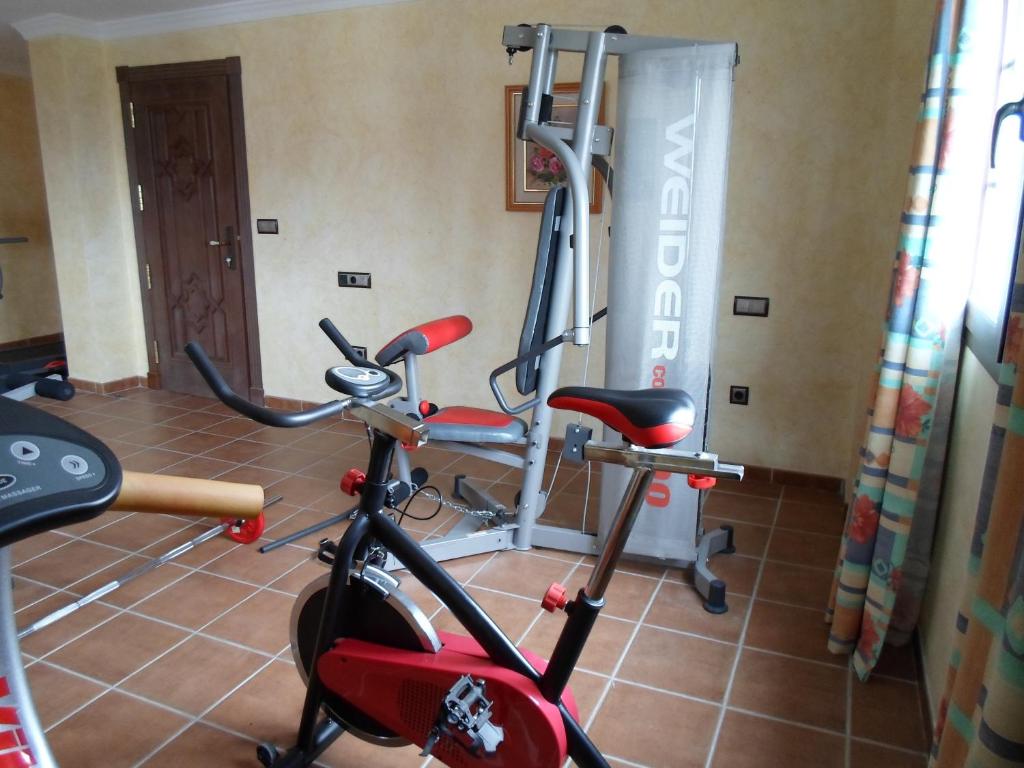 Fitness centrum a/nebo fitness zařízení v ubytování Hotel El Doncel