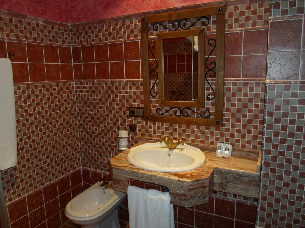 Koupelna v ubytování Hotel El Doncel