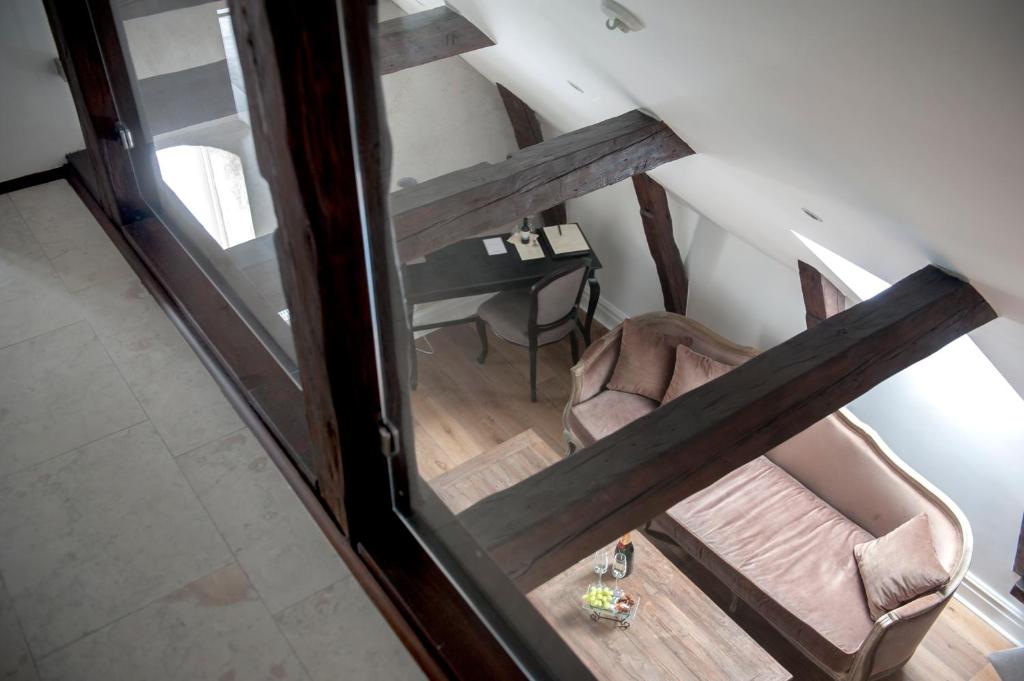 Posezení v ubytování Hotell Slottsbacken