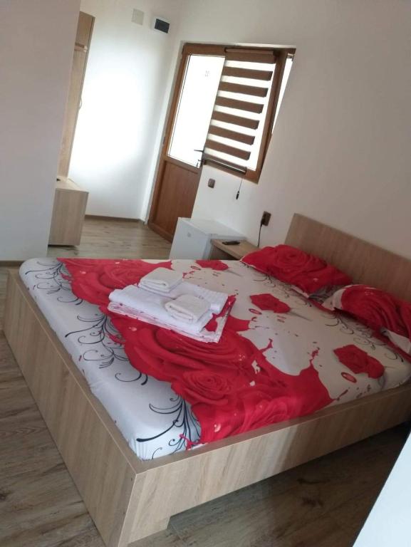 Postel nebo postele na pokoji v ubytování Vila Krystal