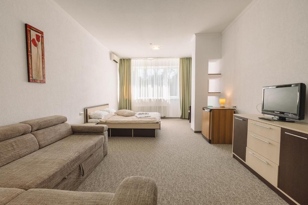 TV a/nebo společenská místnost v ubytování SPA Hotel Zhyva Voda