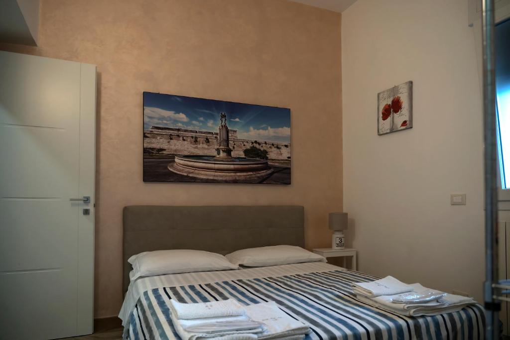 Postel nebo postele na pokoji v ubytování LECCE MON AMOUR B&B