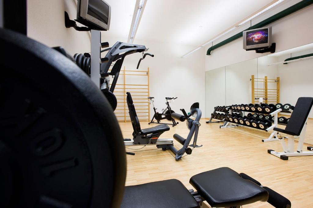 Fitness centrum a/nebo fitness zařízení v ubytování Hotel Sonnenburg