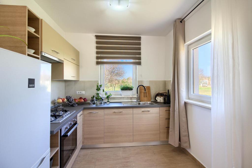 Kuchnia lub aneks kuchenny w obiekcie Wonderful villa Palera II with pool, immersed in the nature near the beach
