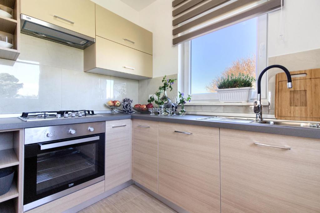 Kuchnia lub aneks kuchenny w obiekcie Wonderful villa Palera II with pool, immersed in the nature near the beach