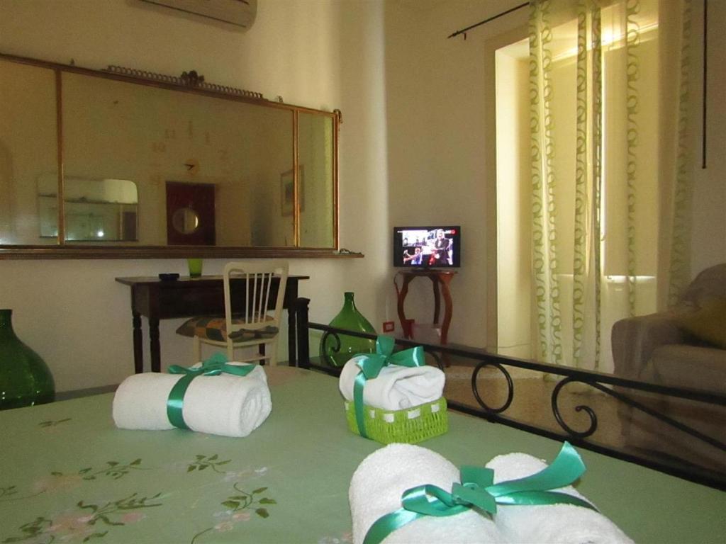 TV a/nebo společenská místnost v ubytování Bed & Breakfast StradaNuova