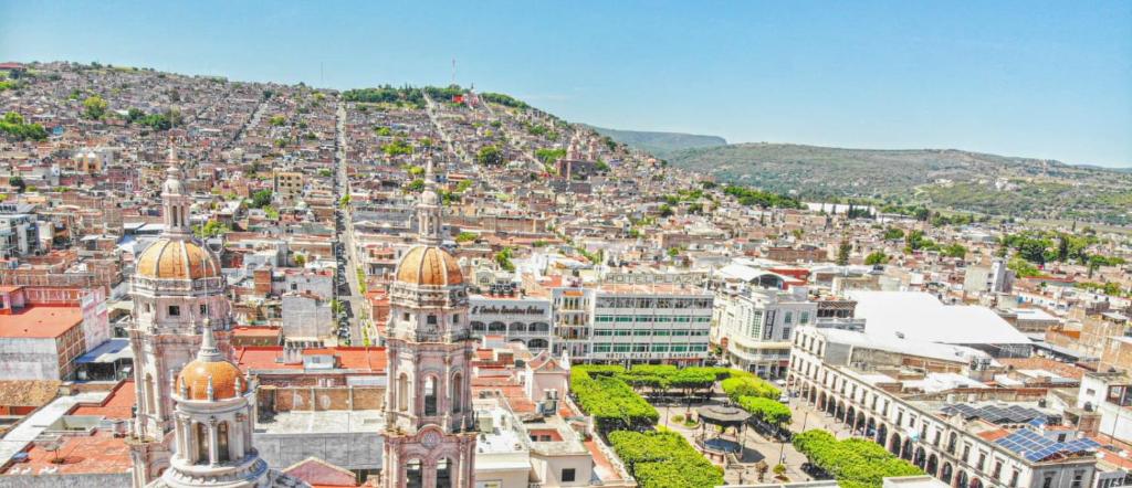 Nespecifikovaný výhled na destinaci Sahuayo de José María Morelos nebo výhled na město při pohledu z hotelu