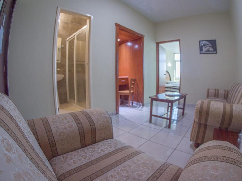 Posezení v ubytování Hotel Plaza Sahuayo