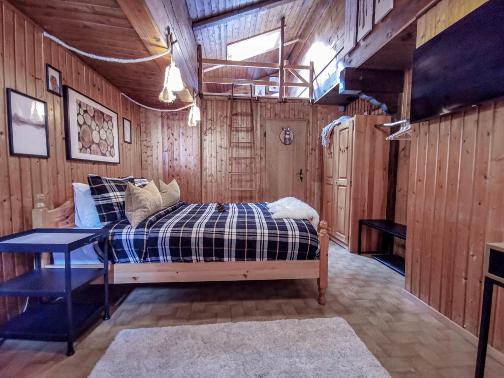 Postel nebo postele na pokoji v ubytování Relais des Mélèzes
